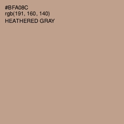 #BFA08C - Heathered Gray Color Image